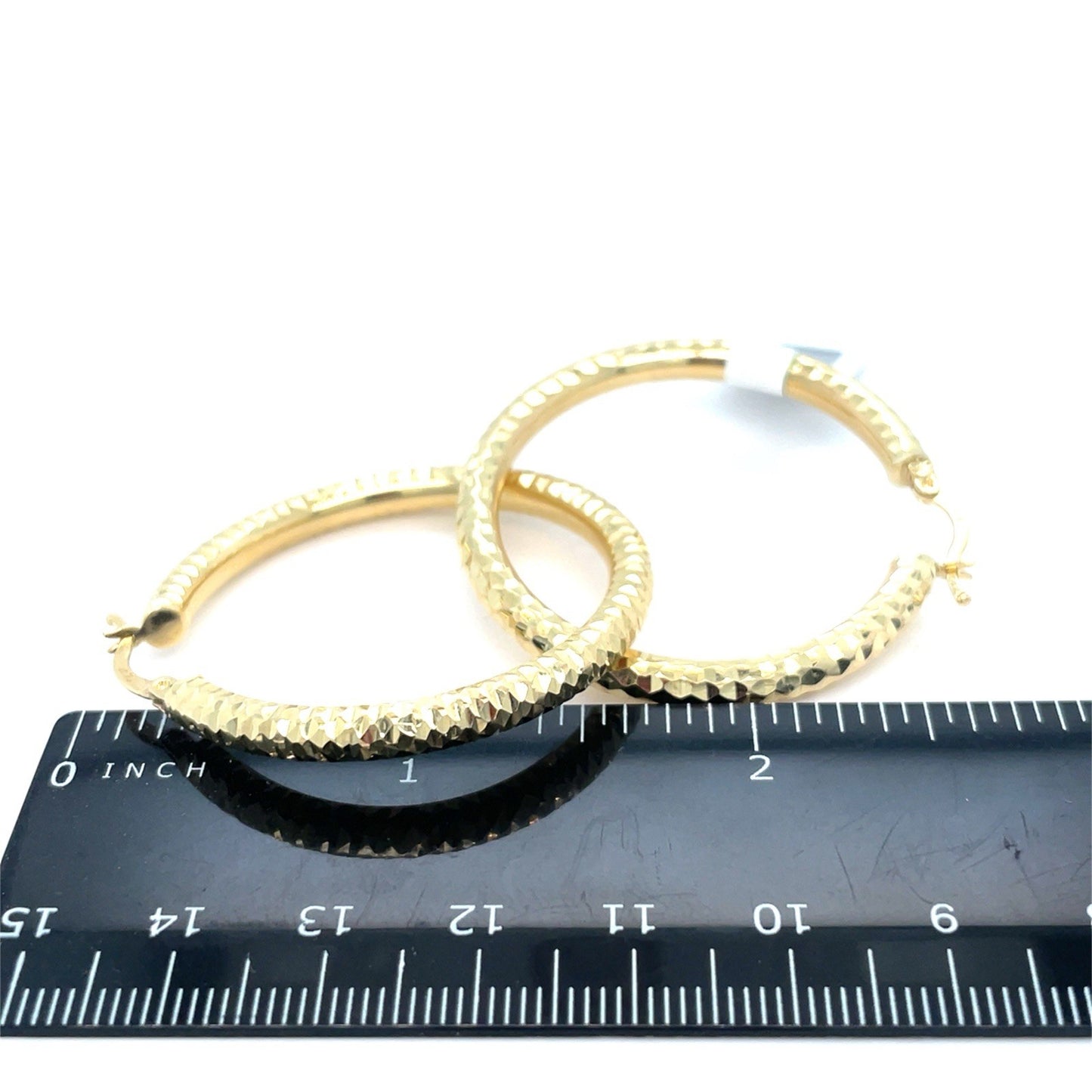 14k Yellow Gold Women’s Hoop Earrings 5.34g 4x402