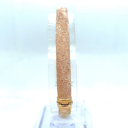 14K Rose Gold Women’s Sparkle Cut Bangle Bracelet 6.30g1
