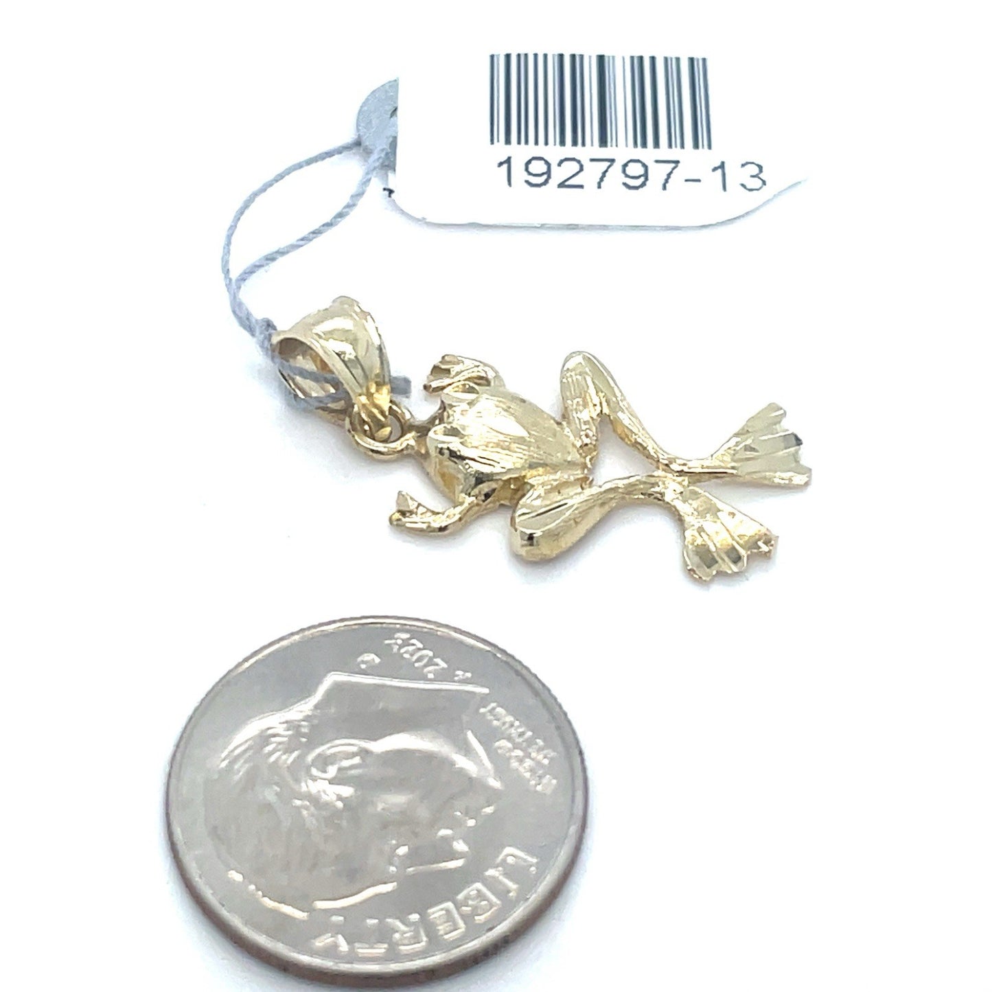 14k Yellow Gold Women’s Frog Pendant 1.26g1