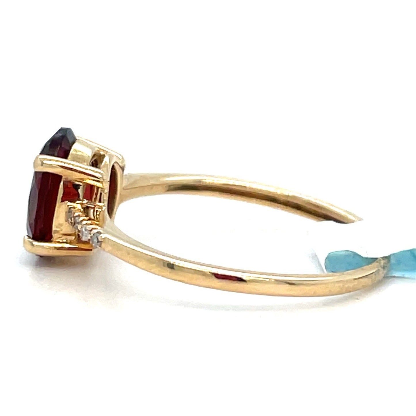 14k Yellow Gold Women’s Garnet Ring 1.45g Size 52