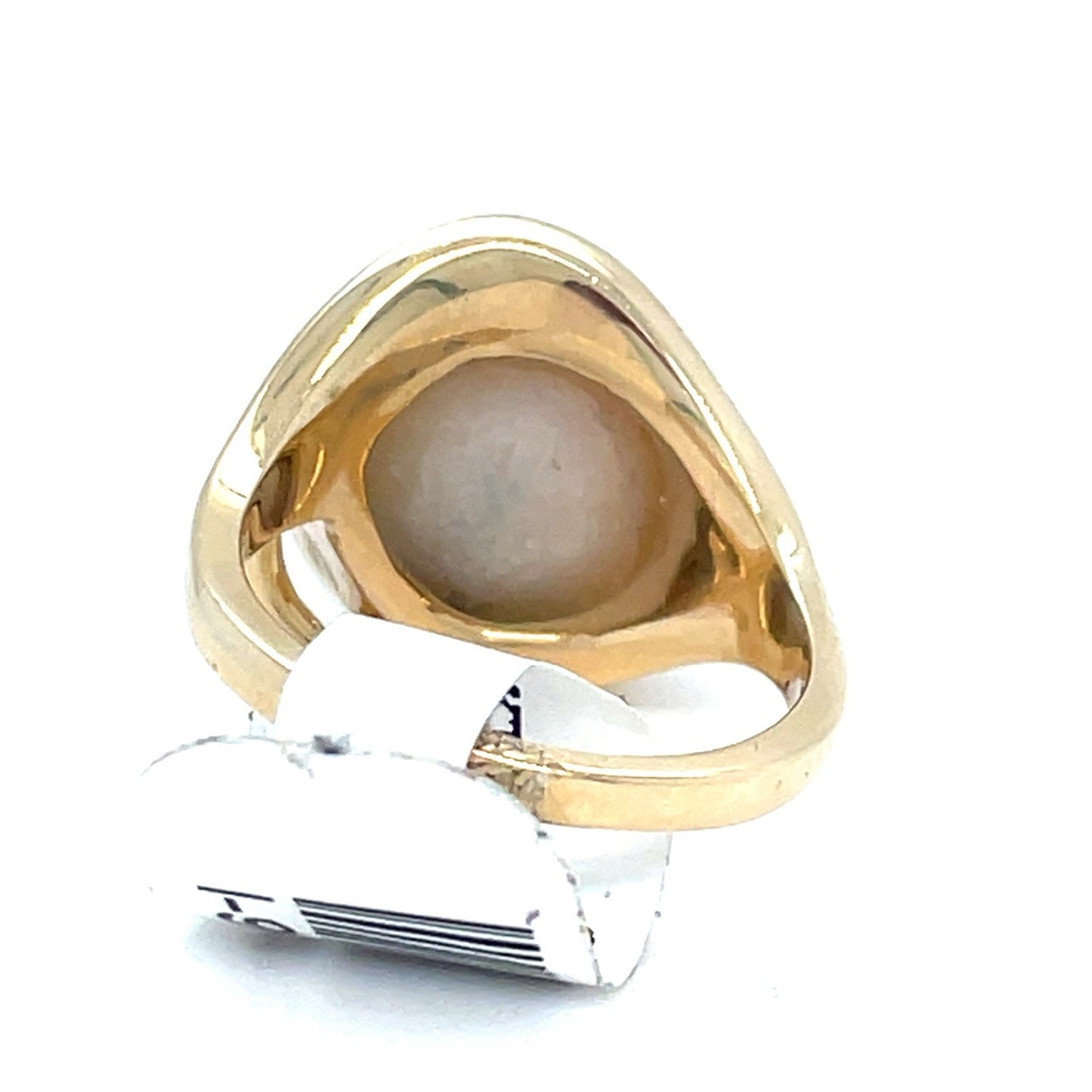 14K Yellow Gold Women’s Dome Pearl Ring 7.40g Size 6.252