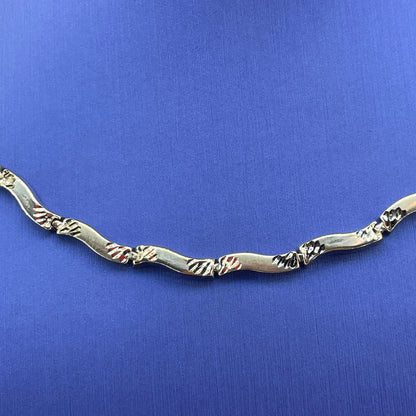 10kt White Gold 17” Women’s Link Necklace 10.40g0