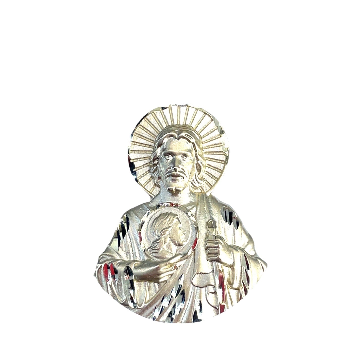 14k Yellow Gold Satin Jesus Pendant 6.64g0