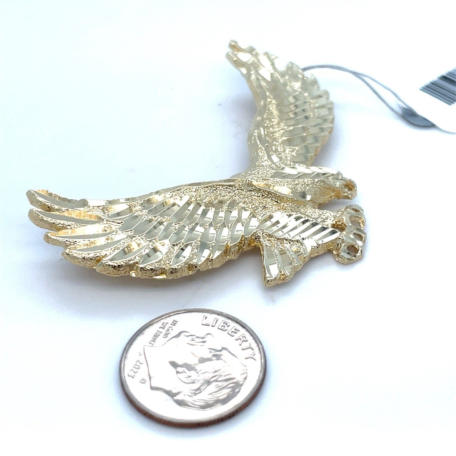 14k Yellow Gold Men’s Eagle Hidden Bail Pendant 12.10g1