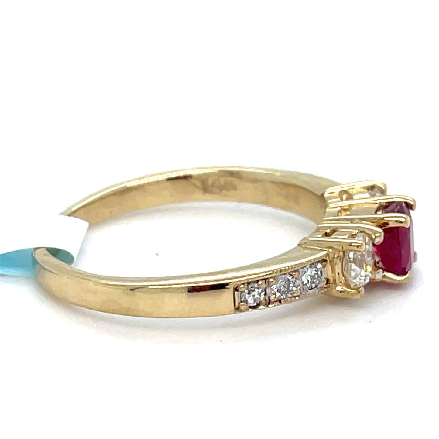 14k Yellow Gold Women’s Ruby And Diamond Ring 3.28g W/ Appraisal1