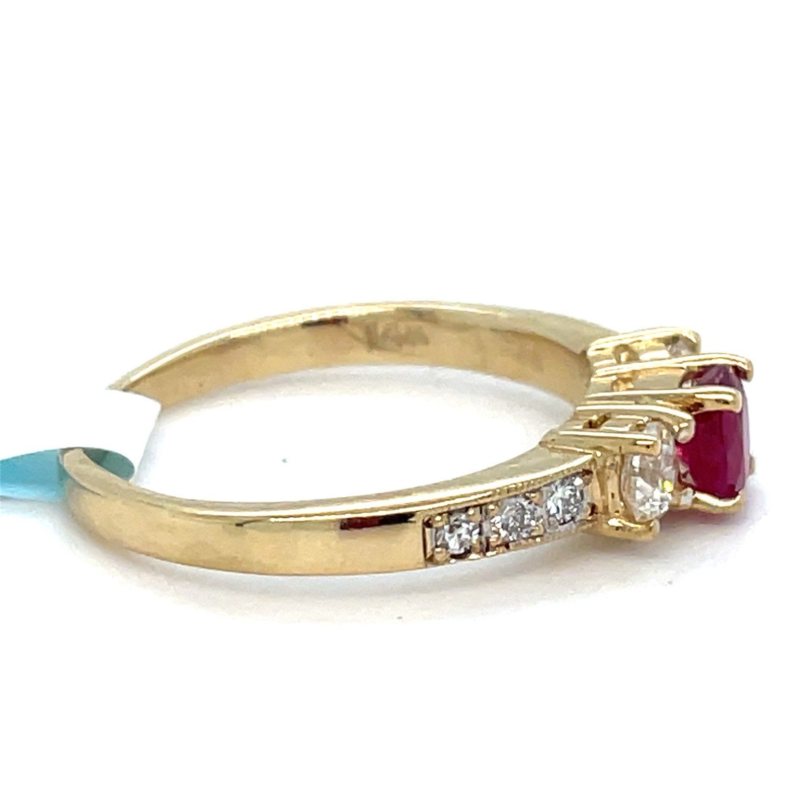 14k Yellow Gold Women’s Ruby And Diamond Ring 3.28g W/ Appraisal1