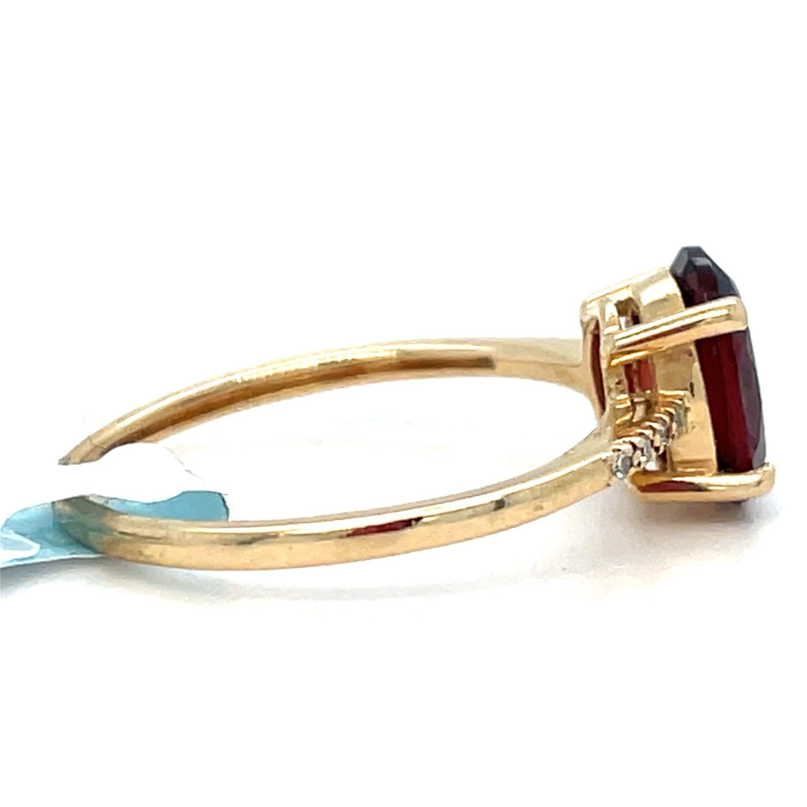 14k Yellow Gold Women’s Garnet Ring 1.45g Size 51