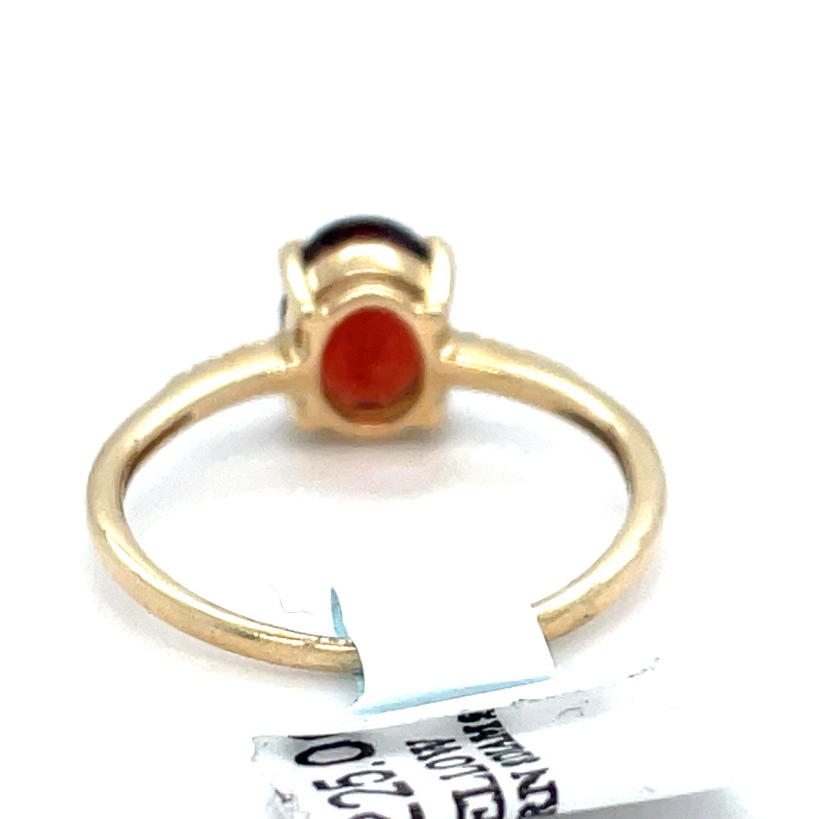 14k Yellow Gold Women’s Garnet Ring 1.45g Size 53