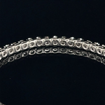 14 Karat white gold tennis bracelet 4.75 CTW round brilliant diamonds2