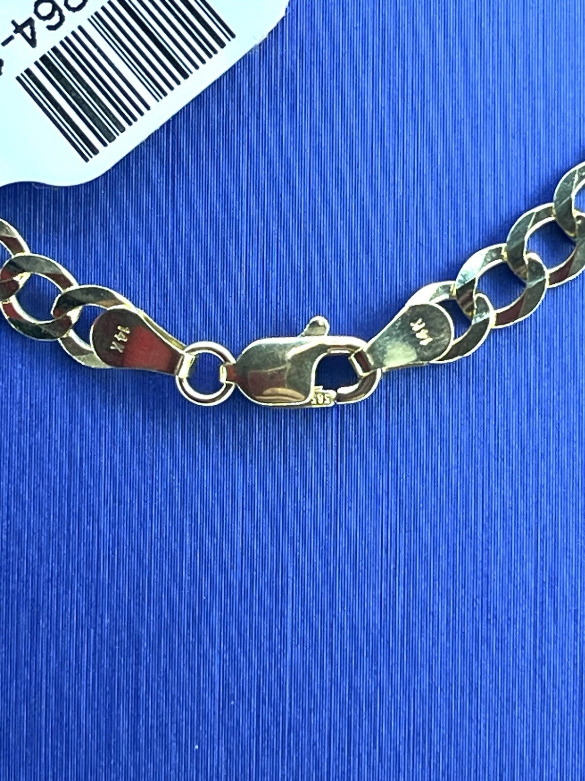 14k Yellow gold 16” solid flat Cuban 4.6 mm 9.8 g brand new3