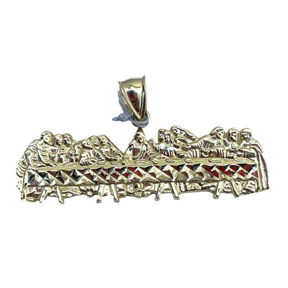 10K Yellow Gold Last Supper Pendant 4.36g3