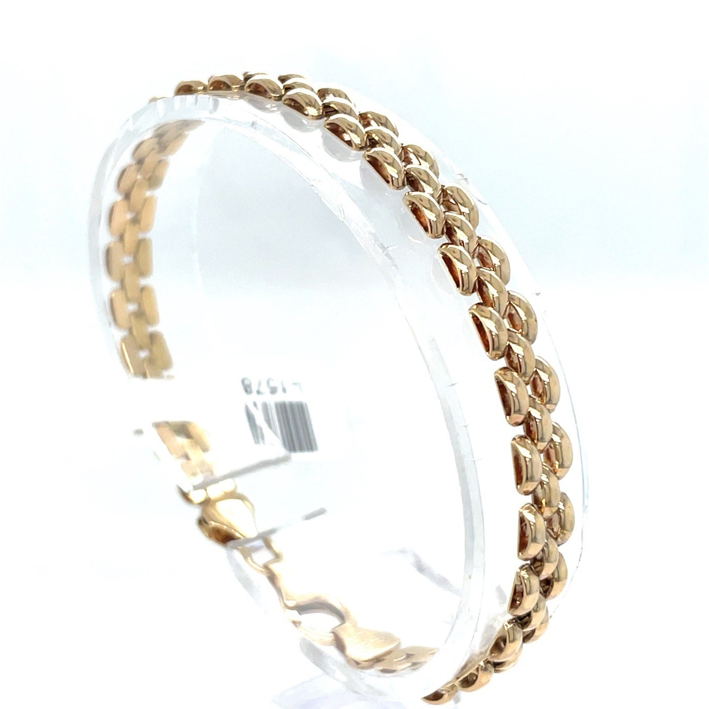 14K Yellow Gold 7” Women’s 3 Row Bead Style Bracelet 8.50g 5.5MM2