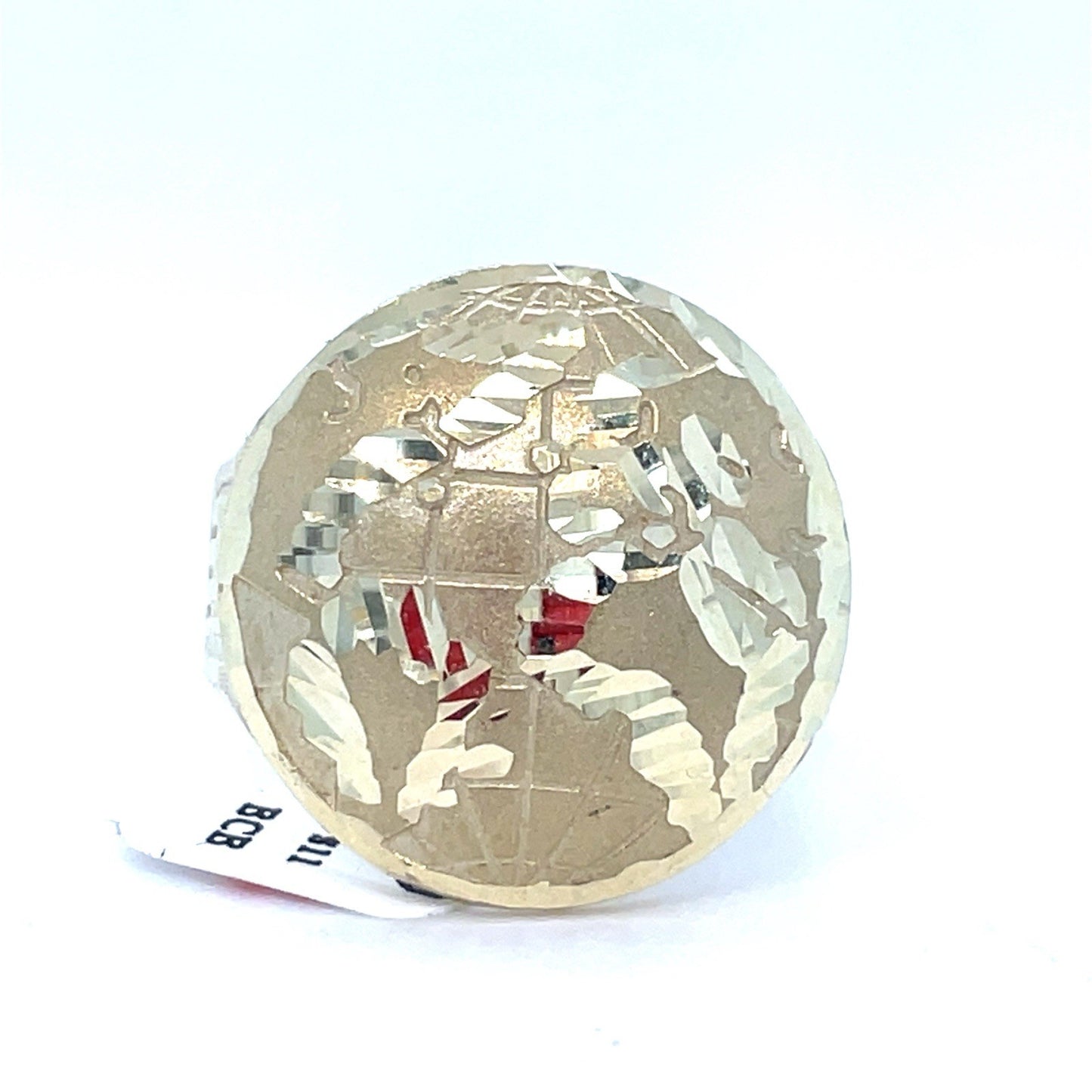 10K Yellow Gold Men’s World Satin Ring 4.30g Size 110