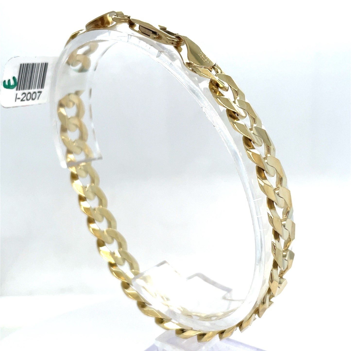 14k Yellow Gold 8.75” Solid Cuban Link Bracelet 20.96g 9.4mm2
