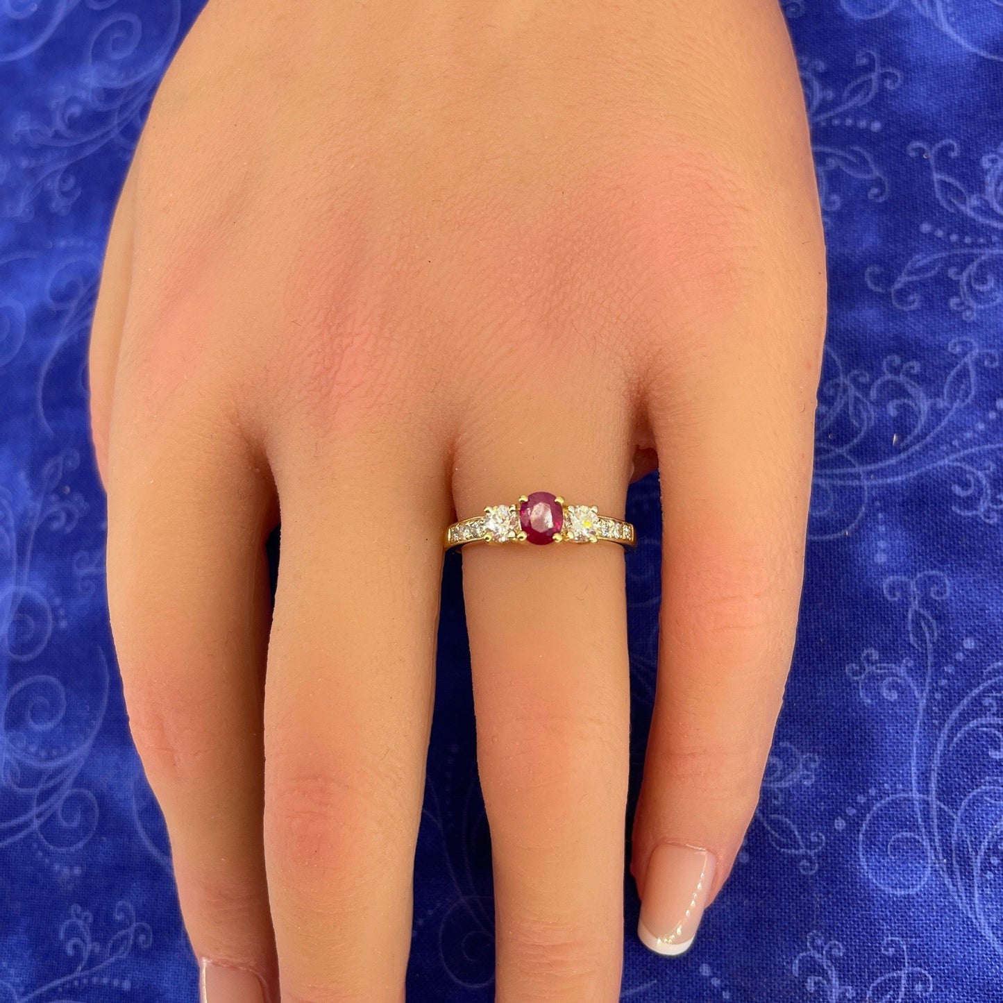 14k Yellow Gold Women’s Ruby And Diamond Ring 3.28g W/ Appraisal4