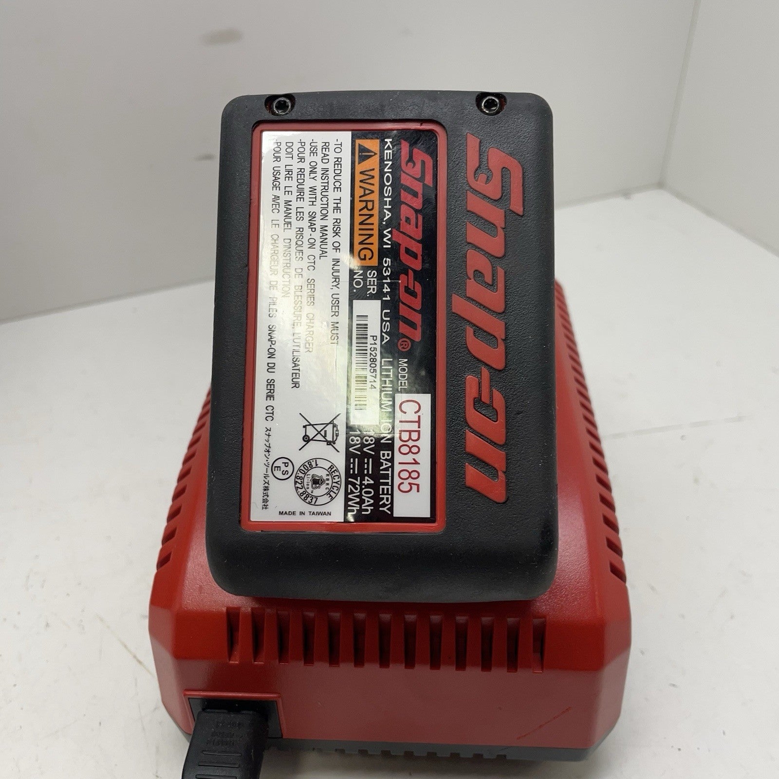 Snap-On CT8850BK 18v 1/2" Drive Impact Wrench-2 Batteries And Charger6