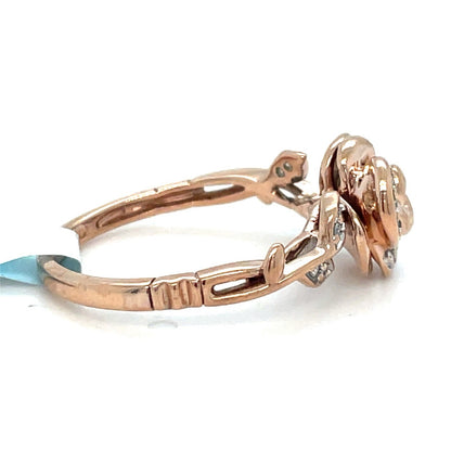 10k Rose Gold Women’s Rose Ring 3.90g Size 71