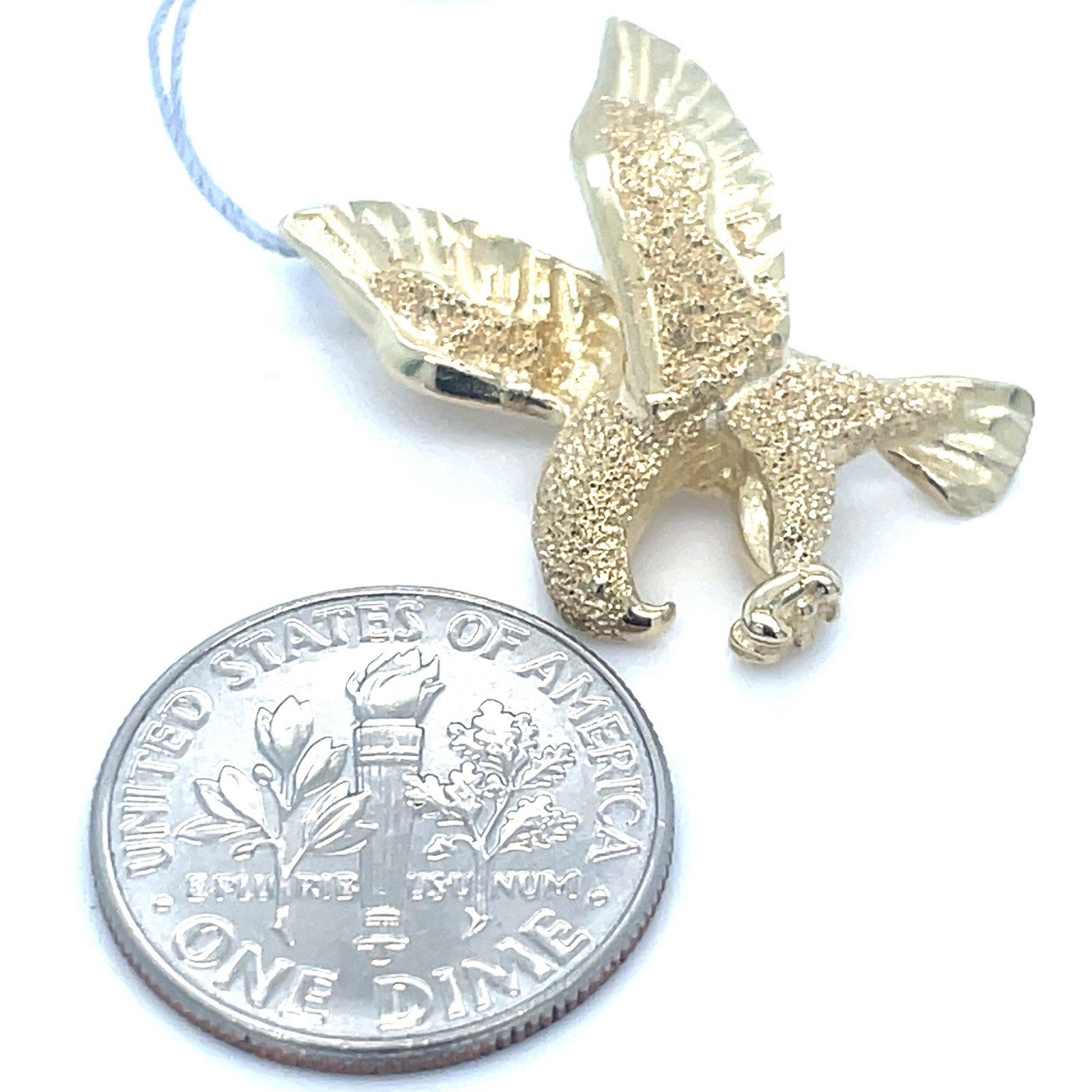 14k Yellow Gold Eagle Pendant 3.30g2