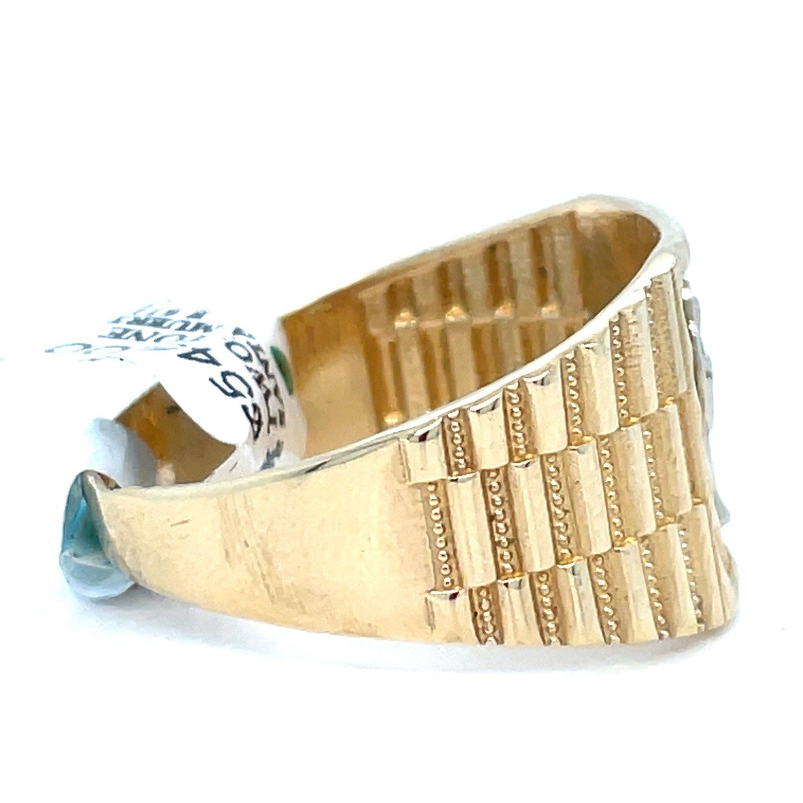 14k Two Tone Gold Men’s Santa Muerte Ring 4.60g Size 111