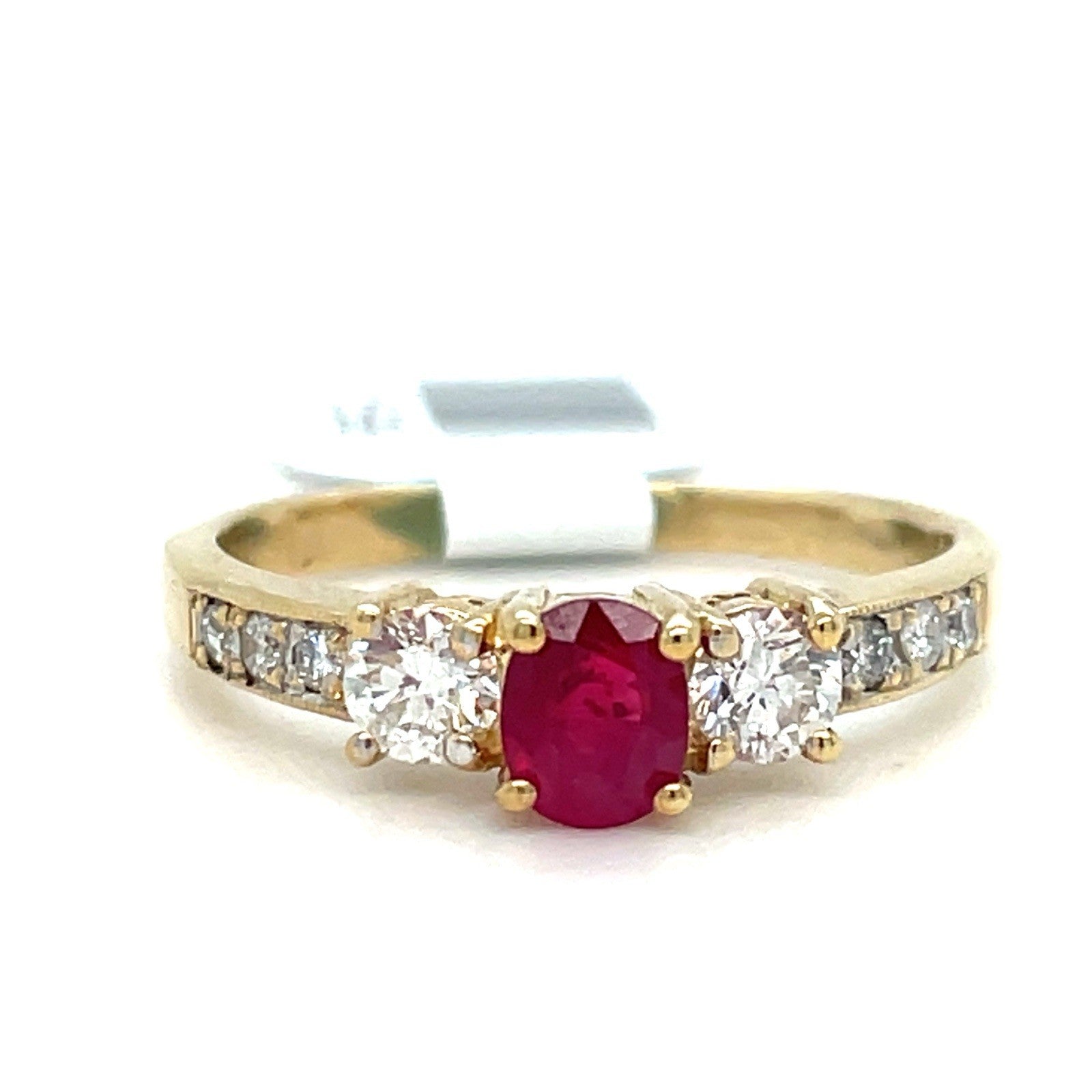14k Yellow Gold Women’s Ruby And Diamond Ring 3.28g W/ Appraisal0