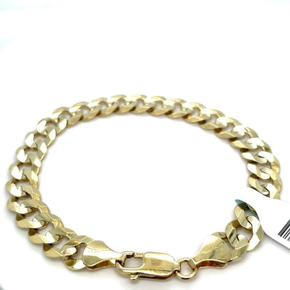 14k Yellow Gold 8.75” Solid Cuban Link Bracelet 20.96g 9.4mm0