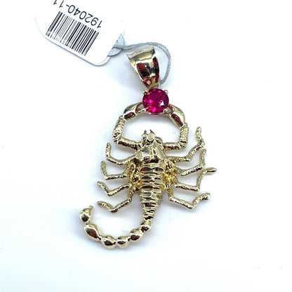 10k Yellow Gold CZ Scorpio Pendant 6.30g0