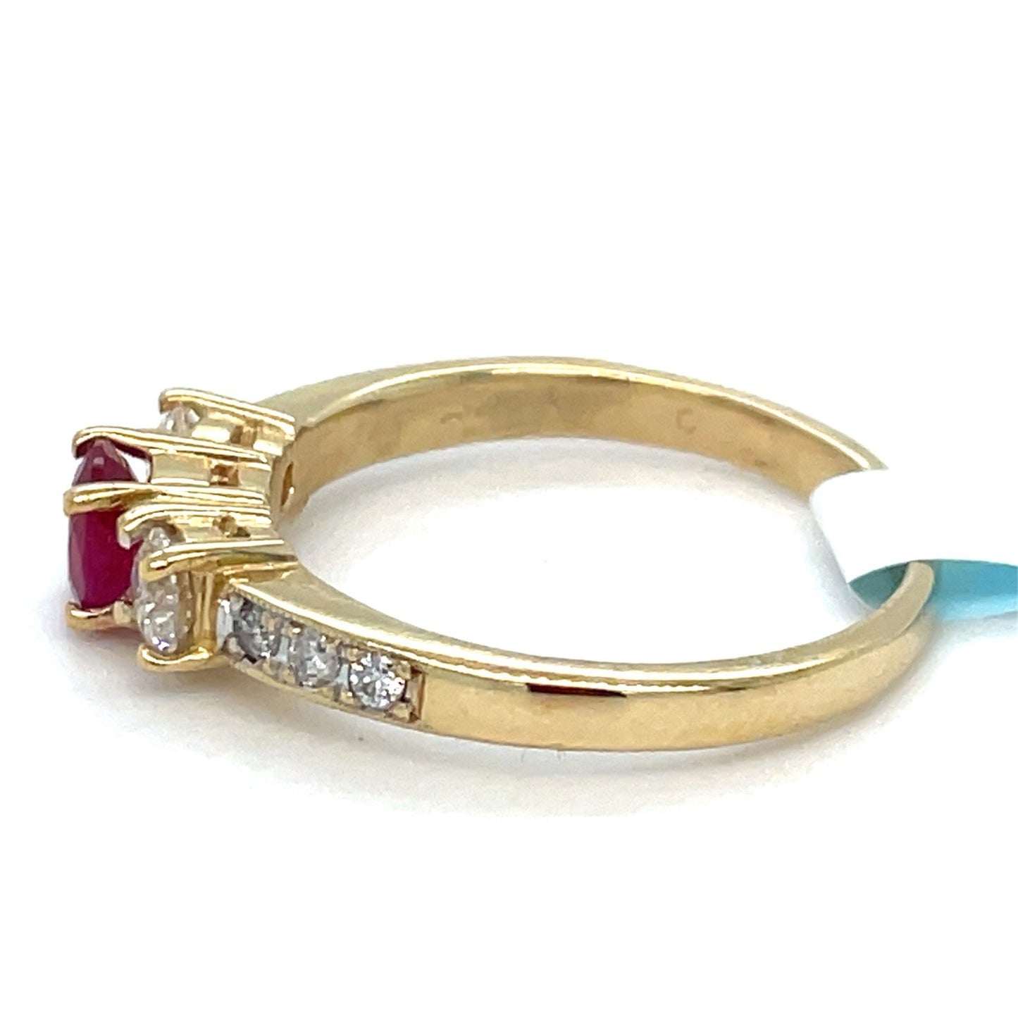 14k Yellow Gold Women’s Ruby And Diamond Ring 3.28g W/ Appraisal2