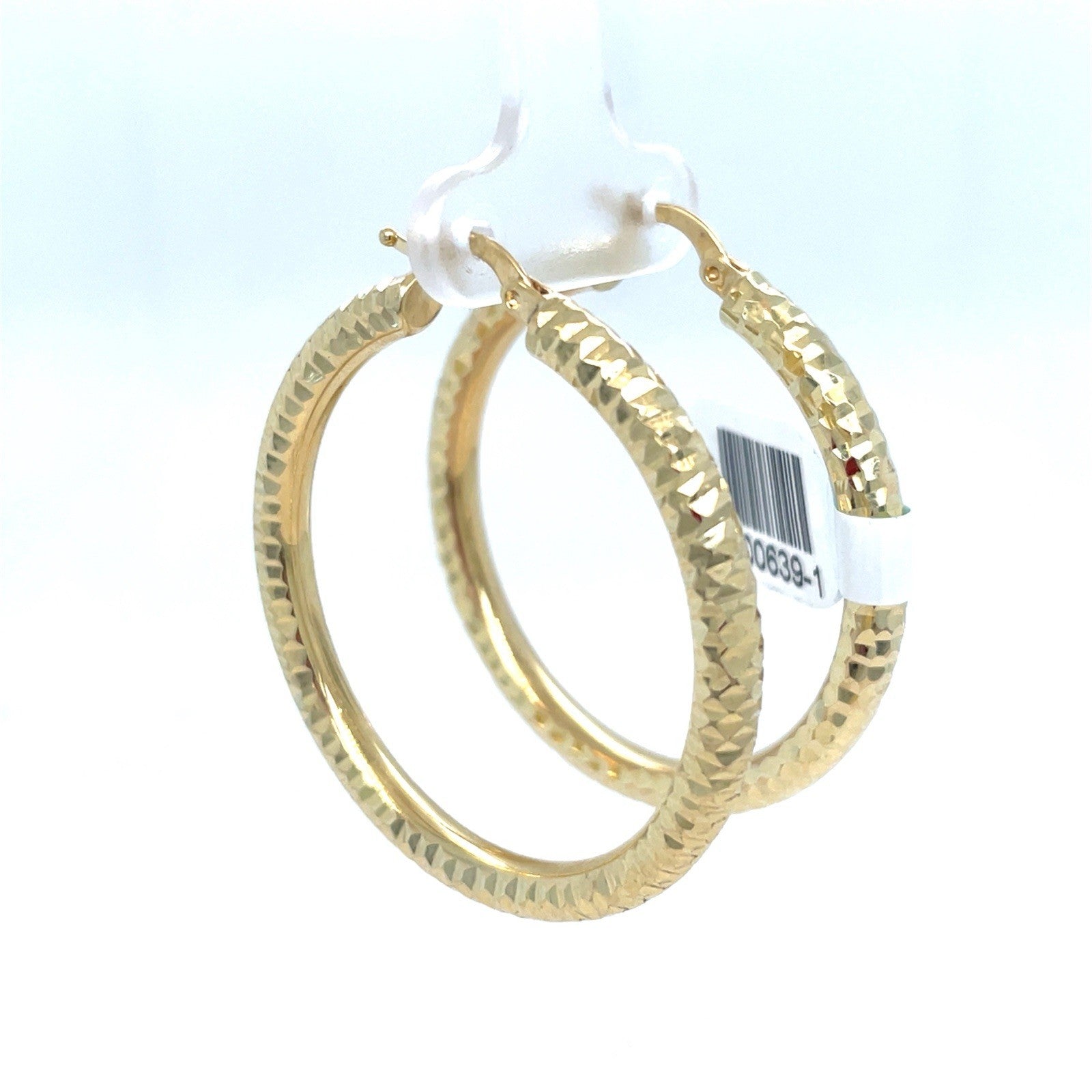 14k Yellow Gold Women’s Hoop Earrings 5.34g 4x401