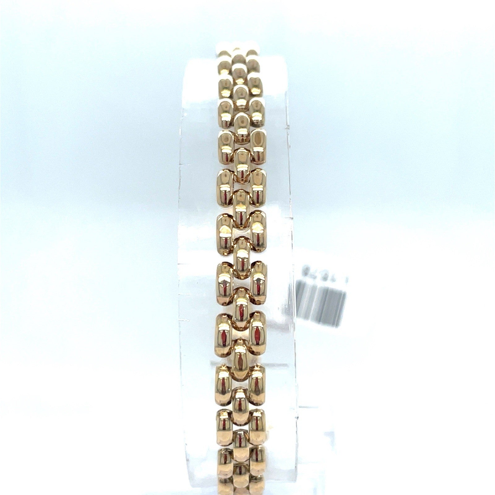 14K Yellow Gold 7” Women’s 3 Row Bead Style Bracelet 8.50g 5.5MM1