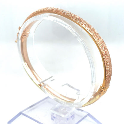 14K Rose Gold Women’s Sparkle Cut Bangle Bracelet 6.30g2