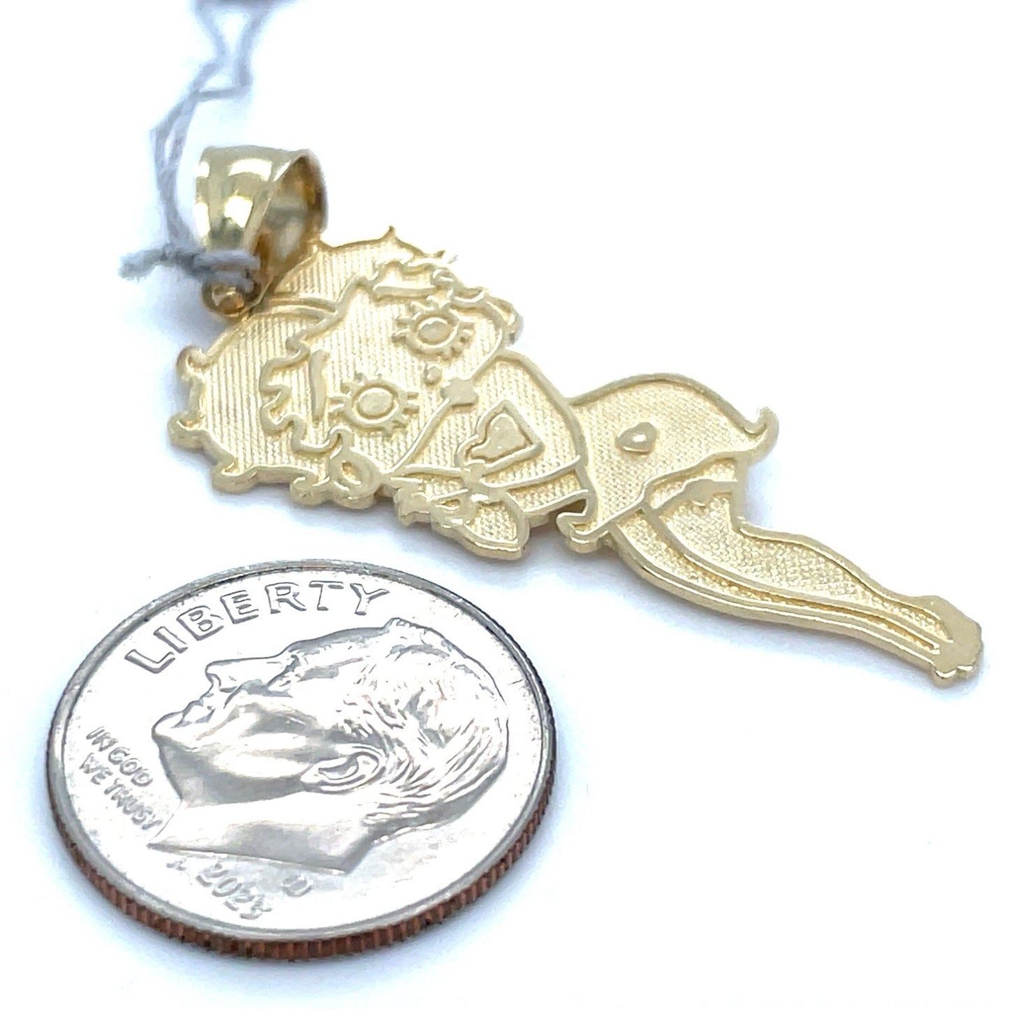 10k Yellow Gold Betty Boop Character Pendant 1.80g2