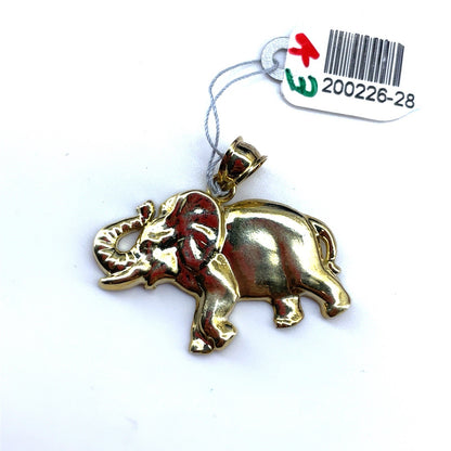 10k Yellow Gold Elephant Pendant 3.55g 1