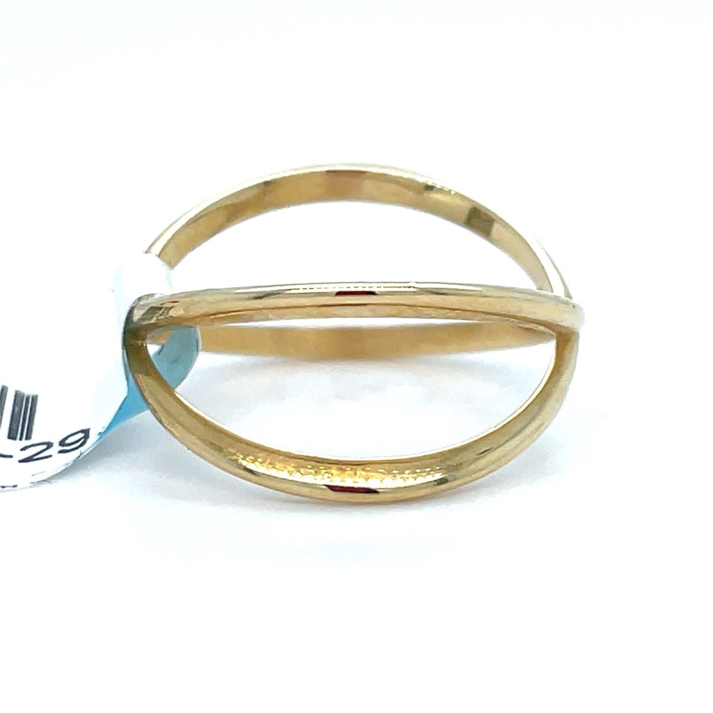 14K Yellow Gold Women’s Open Crossway X Ring 1.70g Size 71