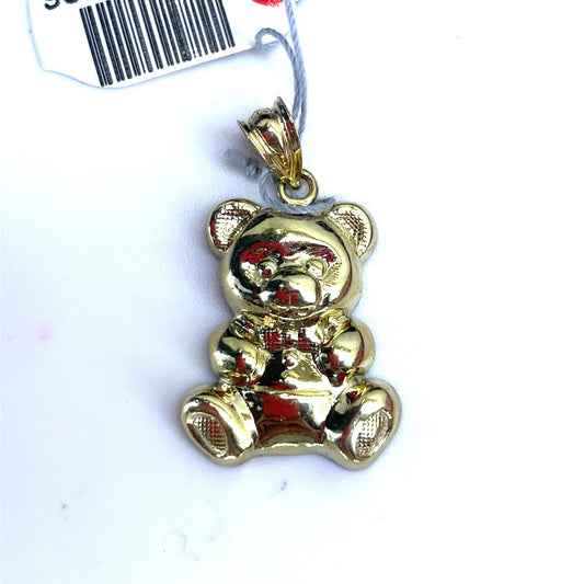 10k Yellow Gold Polished Teddy Bear Pendant 2.30g0