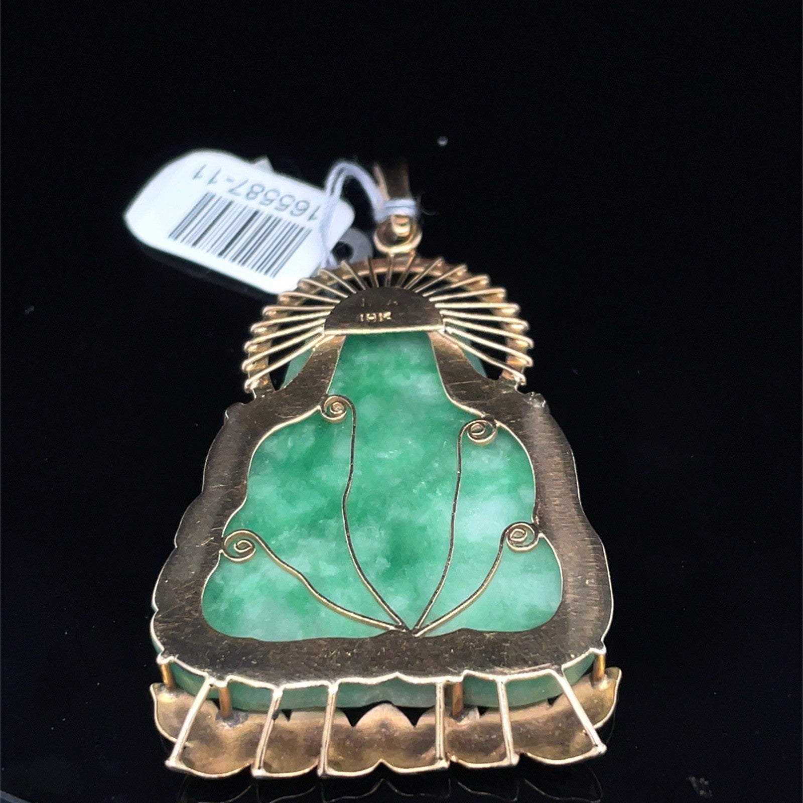 18k Yellow Gold Buddha Pendant 16.50g3