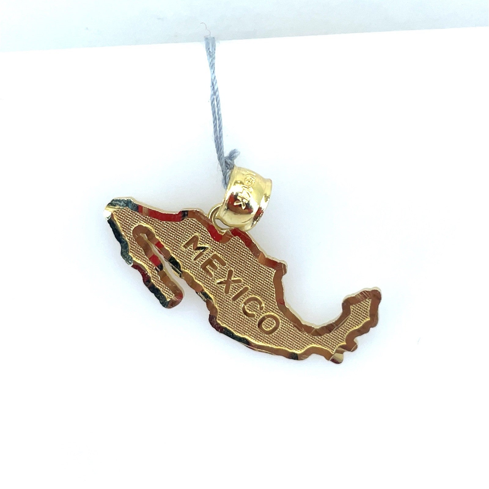 14k Yellow Gold Mexico Pendant 2.00g2