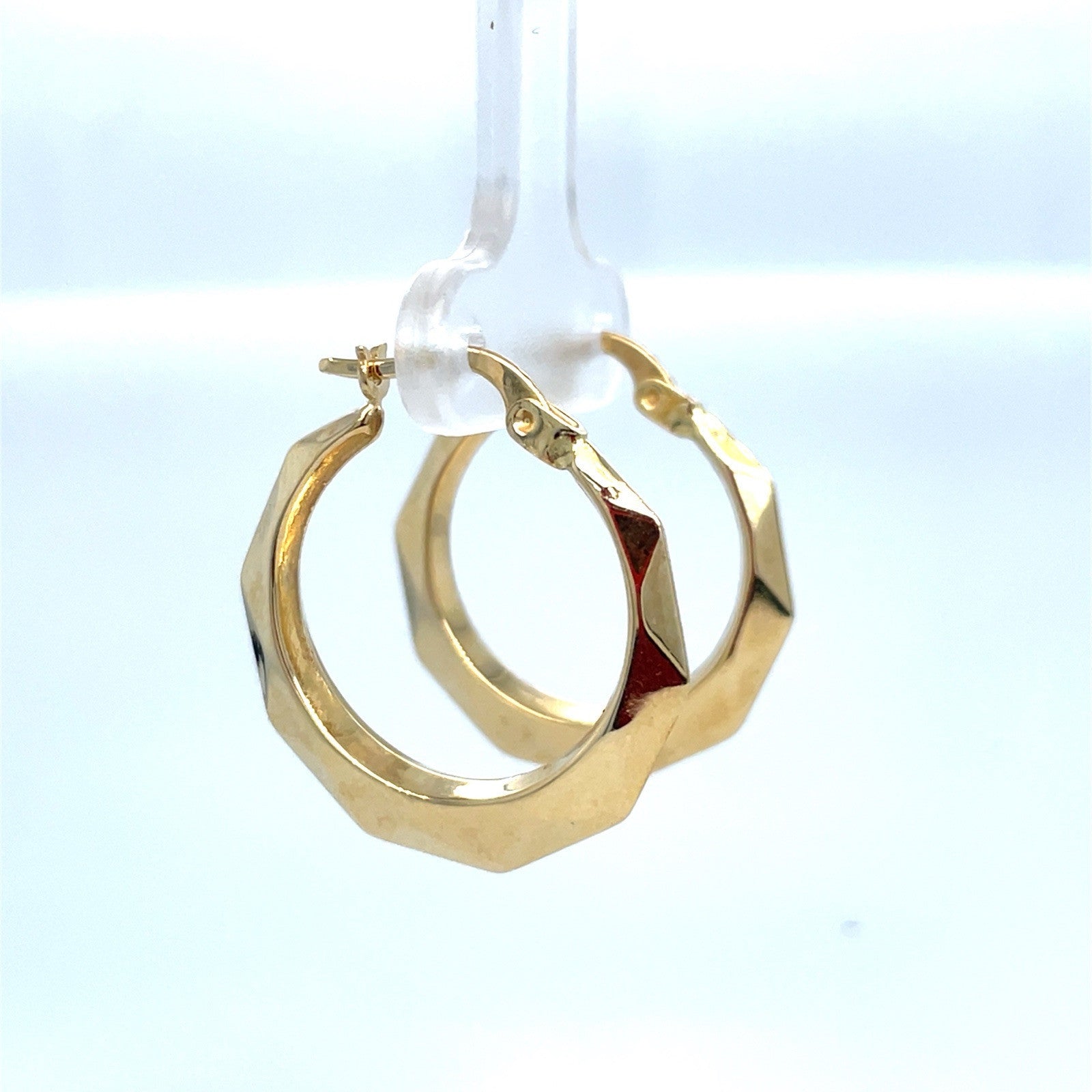 14k Yellow Gold Polished Hoop Earrings 2.10g 2.3x250
