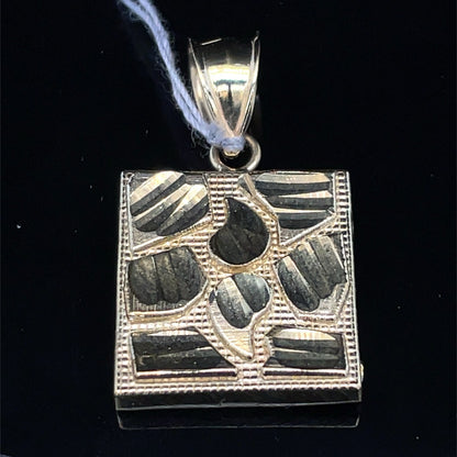 10K Yellow Gold Scallop Nugget Pendant 3.50g 0