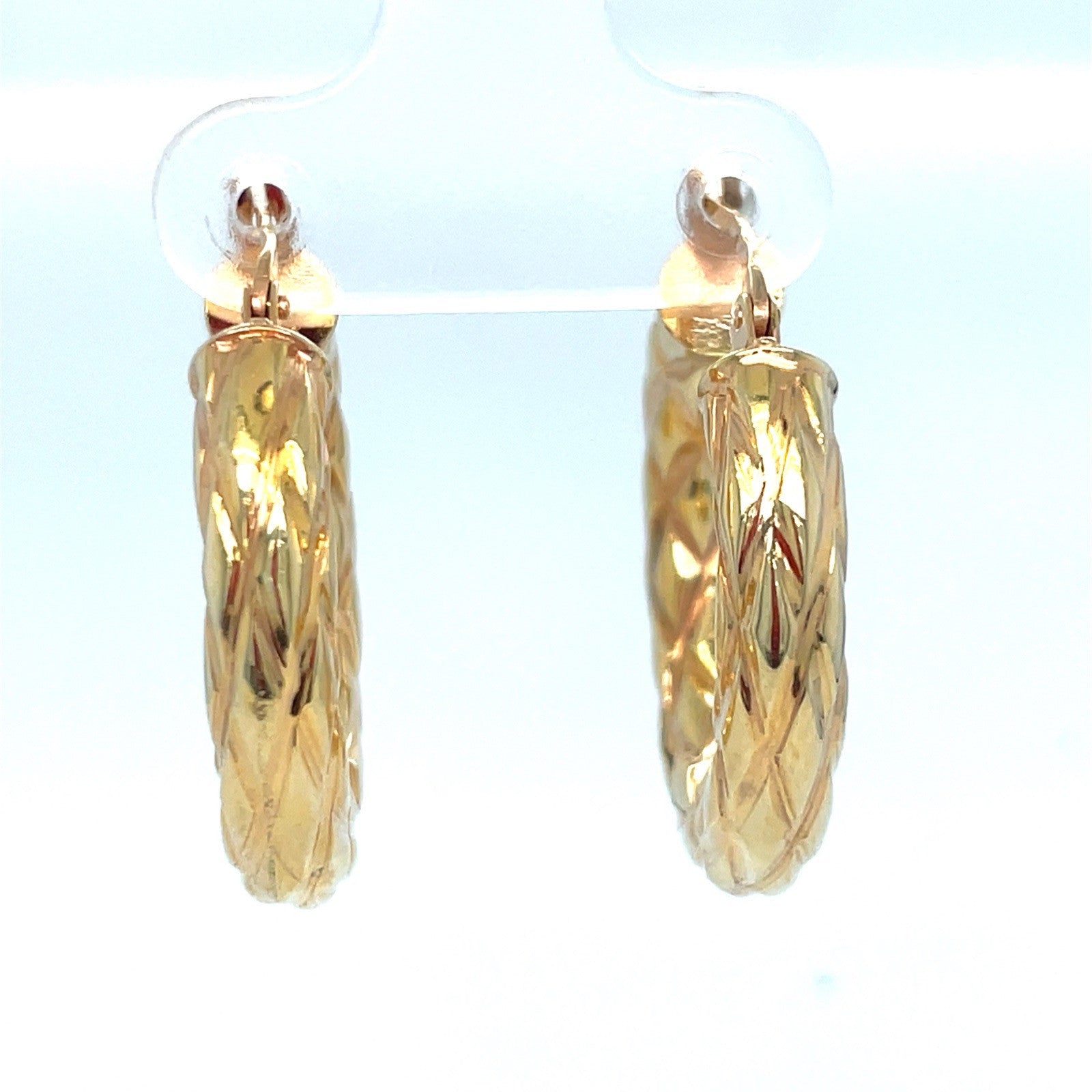 14k Yellow Gold Women’s Hoop Earrings 2.55g 4.5x251