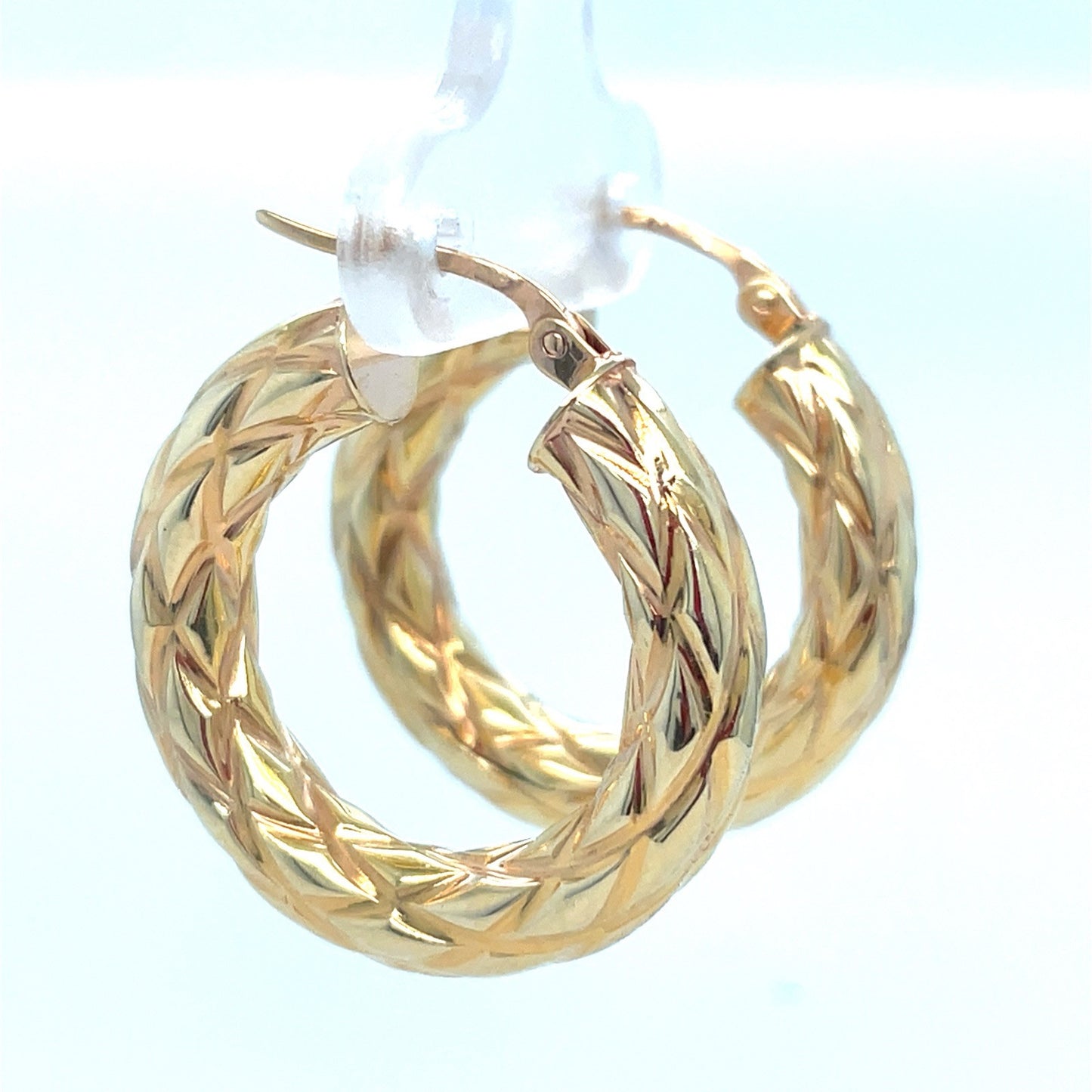 14k Yellow Gold Women’s Hoop Earrings 2.55g 4.5x250