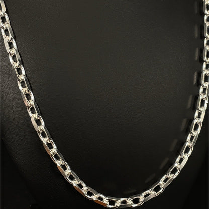 925 Sterling Silver 24” Anchor Link Style Men’s Necklace 51.00g 5.5mm1